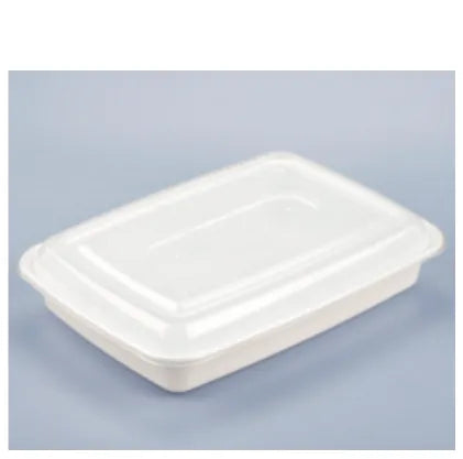 Tiya 58oz Rectangle Black with Clear Lid Container150sets