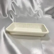12oz Rectangular 7x4.5x1" Corn-starch Tray 300/cs