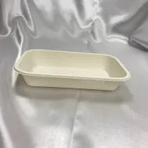 16oz Rectangular 7x4.5x1.5" Corn-starch Tray 300/cs