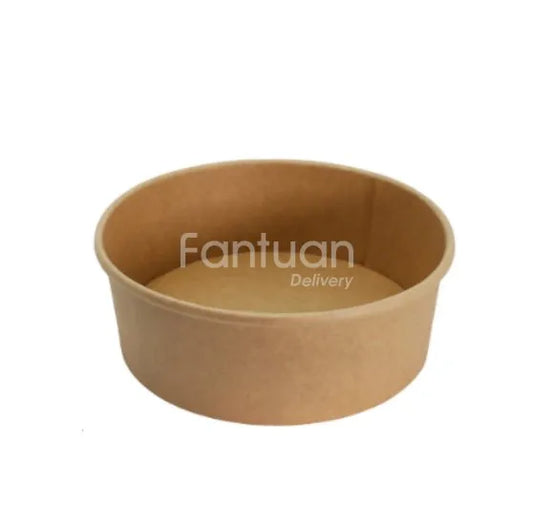 Medium 37oz 1100kraft Paper Bowl (fit 165 Lid) 300/cs