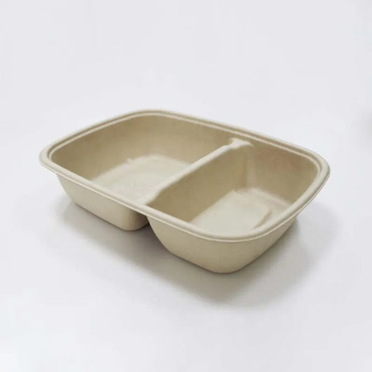 30oz 2 Compt. Sugarcane 9x6x1.75" (fit Cr7510 Lid) 300 /cs
