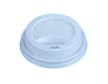 White Plastic Lid for 8oz Coffee Cup 1000/cs