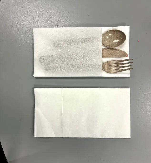 【high End】airlaid Fabric White Napkin 1000pcs/cs