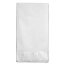2ply 8f 17*17" Dinner Napkin White Green2go 2400/cs