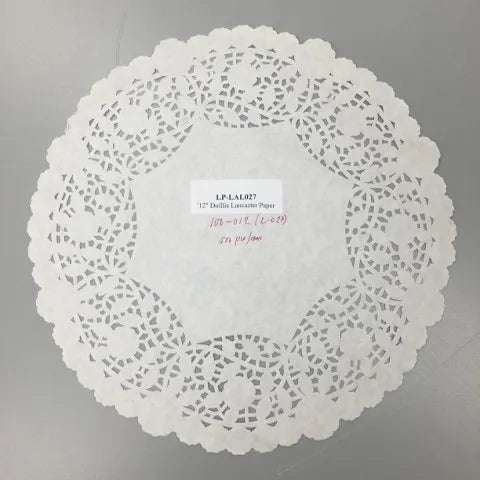 Doilie 12" Lancaster Paper 500/case