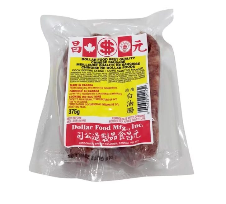 元昌特瘦白油肠 375g装