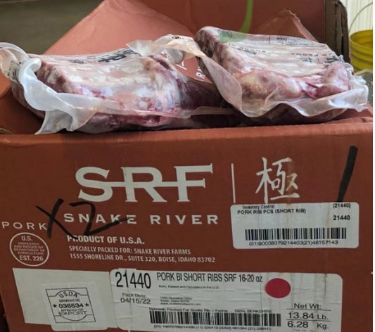 SRF极排骨PORK SHORT RIBS 约15lb/case